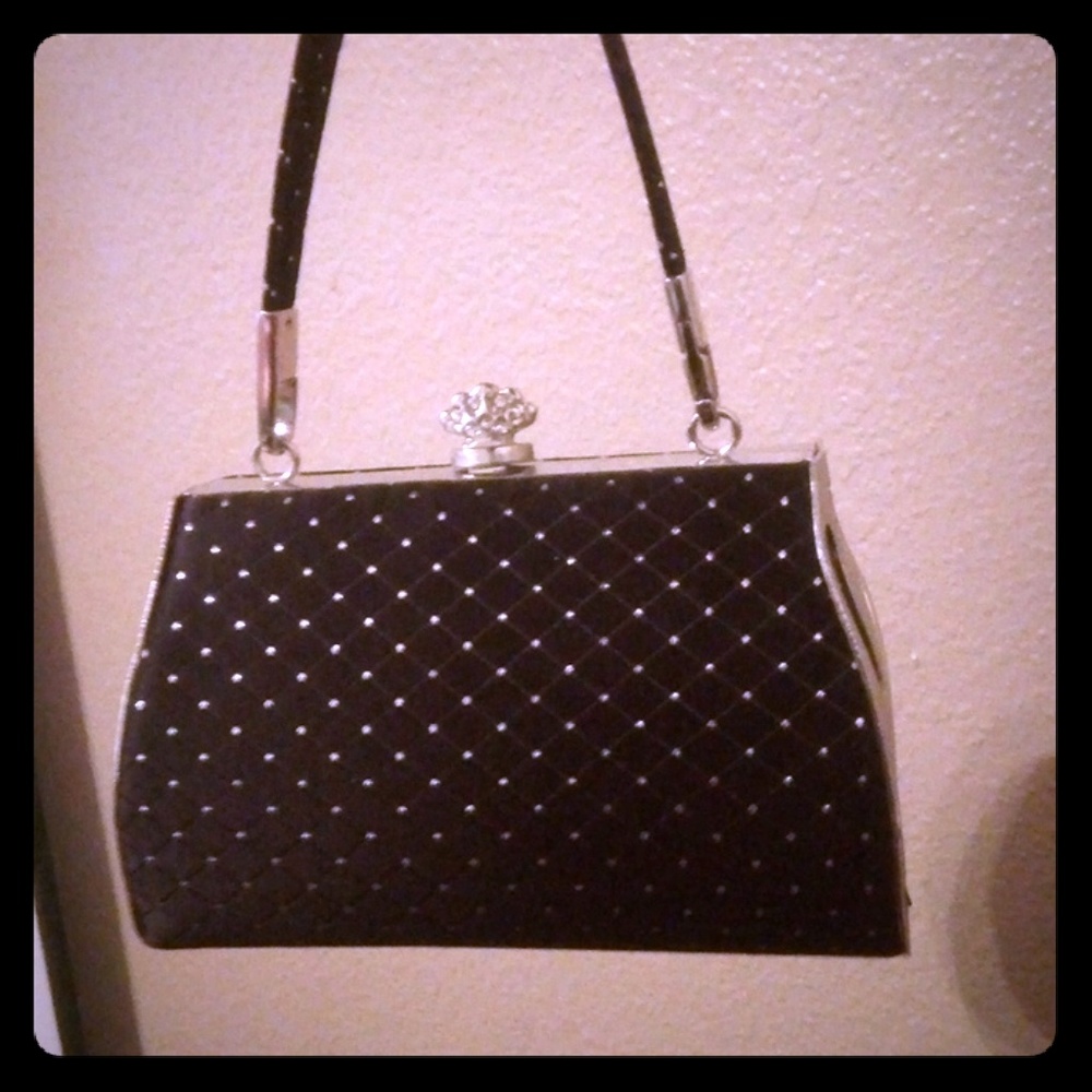 Small black clutch purse